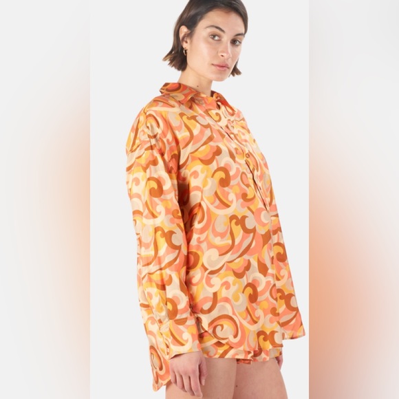 ZIMMERMANN OVERSIZED MAE SHIRT- DRESS.AMAZING COLOR PATTERNS - Picture 11 of 14